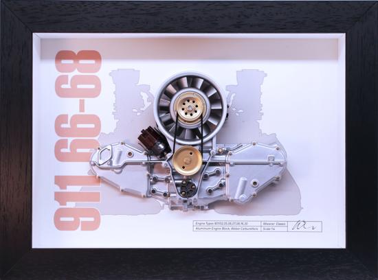 &lt;!--value not found--&gt; 911 Engine Cutaway - 911 SWB 1:4 Scale - Framed
